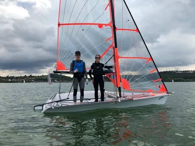 Justus Ernst gewinnt im 29er den Noris Cup am Brombachsee